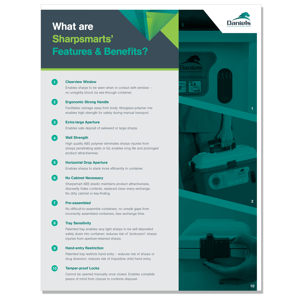 Sharpsmarts' Features and Benefits Daniels Health